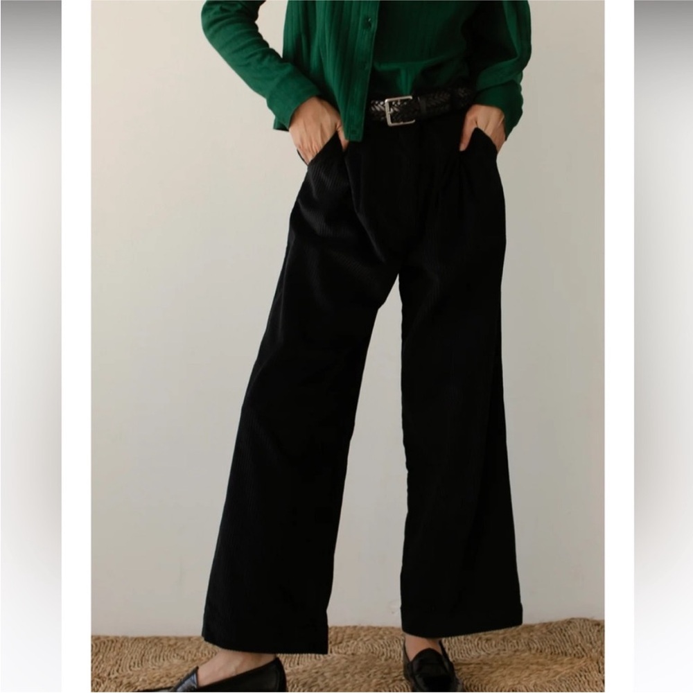 Cord Pleated Trousers
